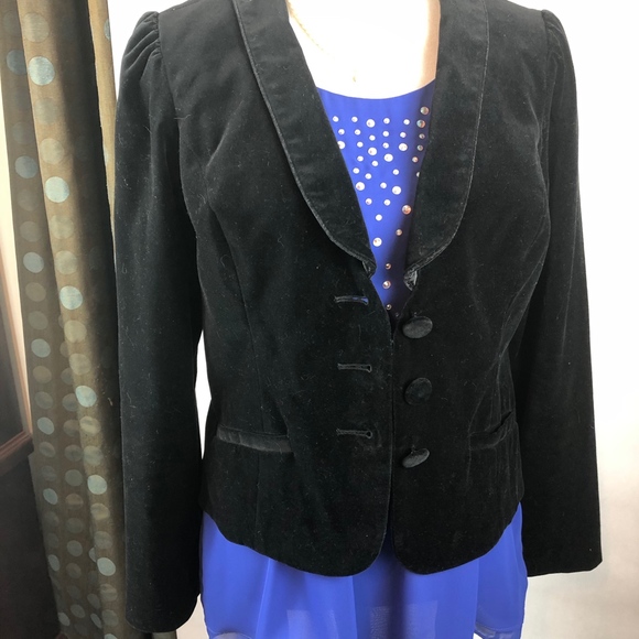 Erin Featherston Velvet Blazer Size L - Picture 1 of 5